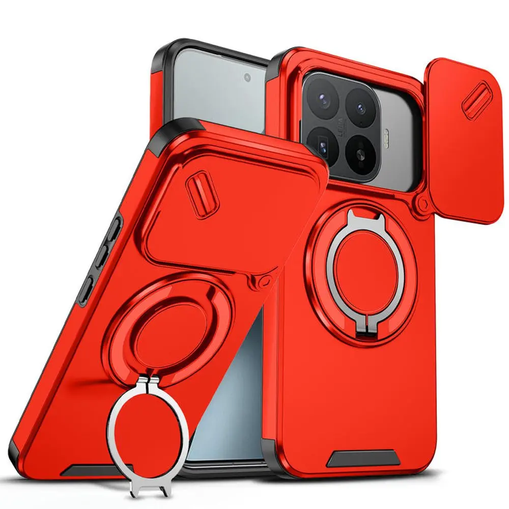 Camslide Stand obal, Xiaomi 17T Pro, červený