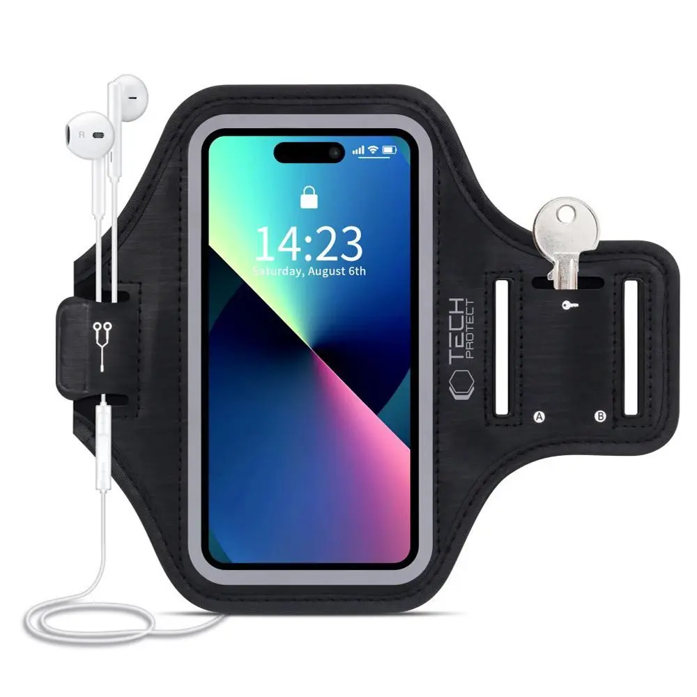 Tech-Protect M4 Univerzální sportovní pouzdro na ruku, černé