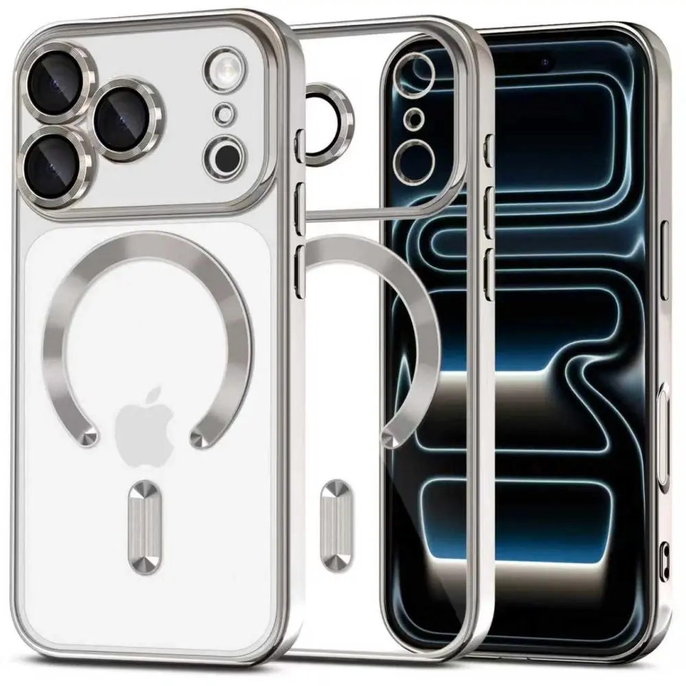 Tech-Protect MagFlex MagSafe iPhone 17 Pro Max, lesklá stříbrná