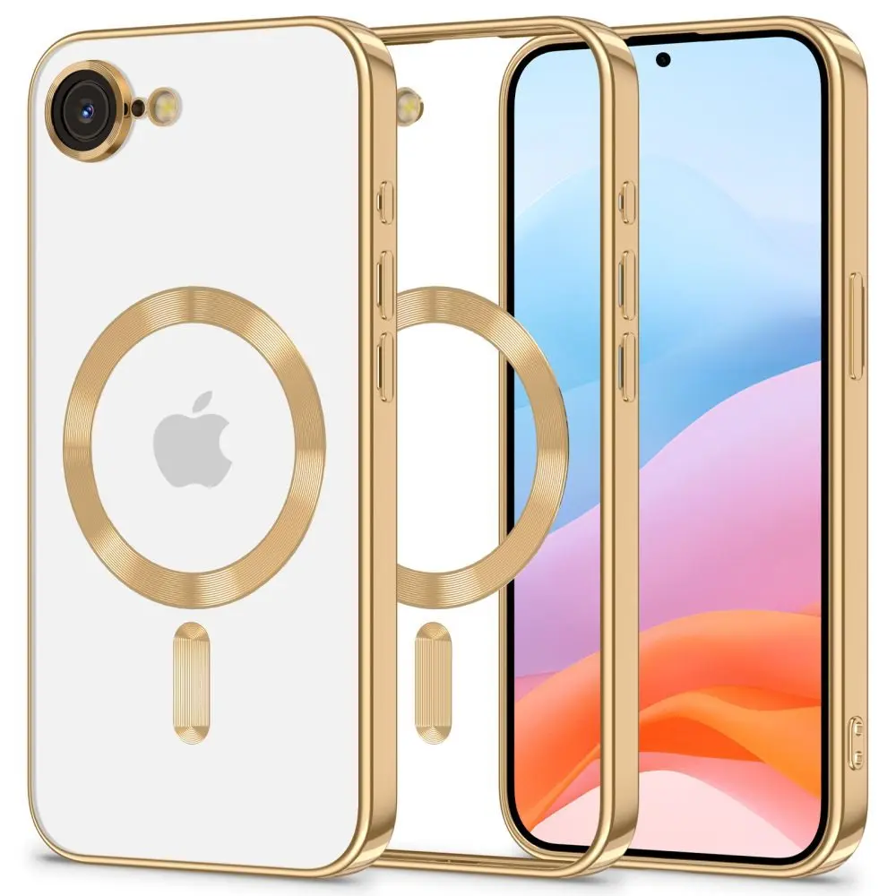 Tech-Protect MagFlex MagSafe iPhone 16e / 17e, lesklá zlatá