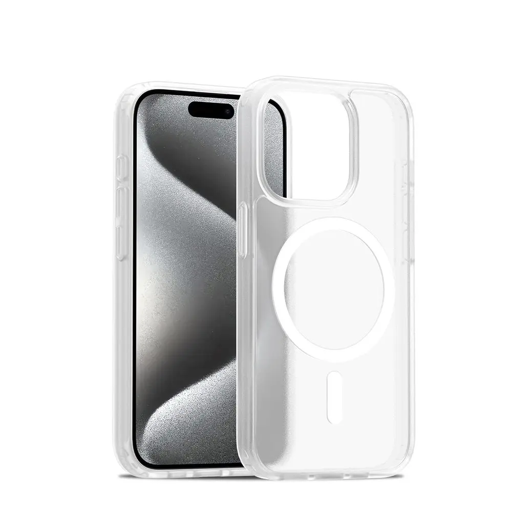 JP MagFit Colour MagSafe obal s N52 magnetem, iPhone 15 Pro, bílý