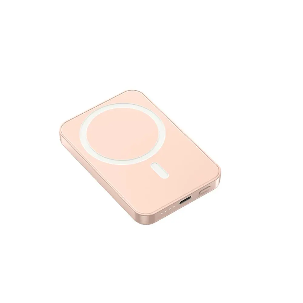 Magsafe bezdrátová powerbanka, 10000mAh, PD22,5W, ABS, růžová