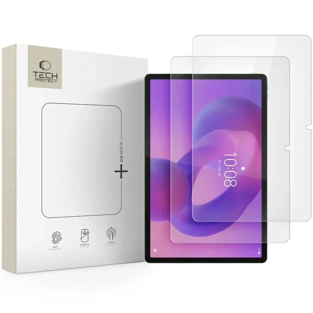 Tech-Protect Tvrzené sklo Glass Fit+, Lenovo Idea Tab Plus 12.1 TB-361, 2 kusy