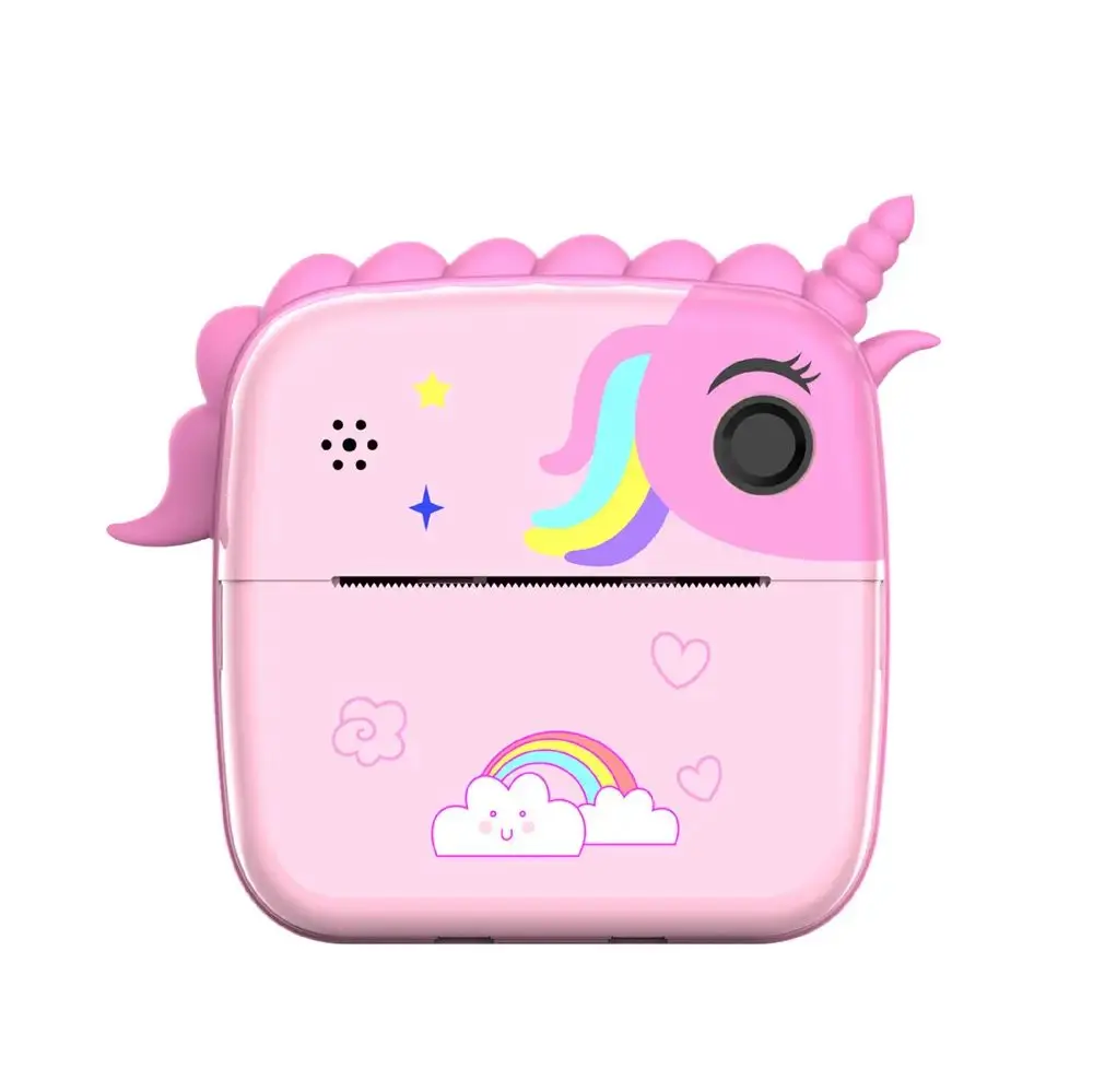 Digitální foto tiskárna 2v1 pro děti, unicorn
