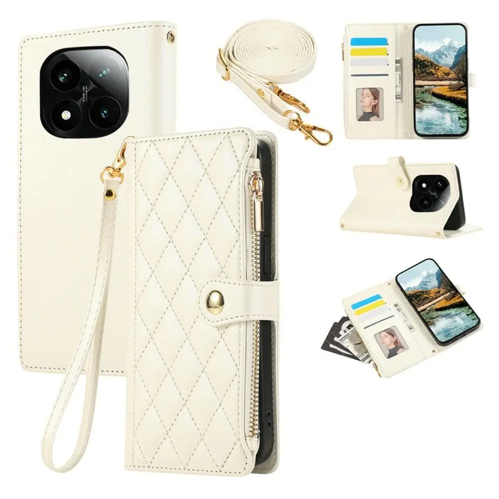 Glamour pouzdro, Xiaomi Redmi Note 14 Pro 4G, bílé