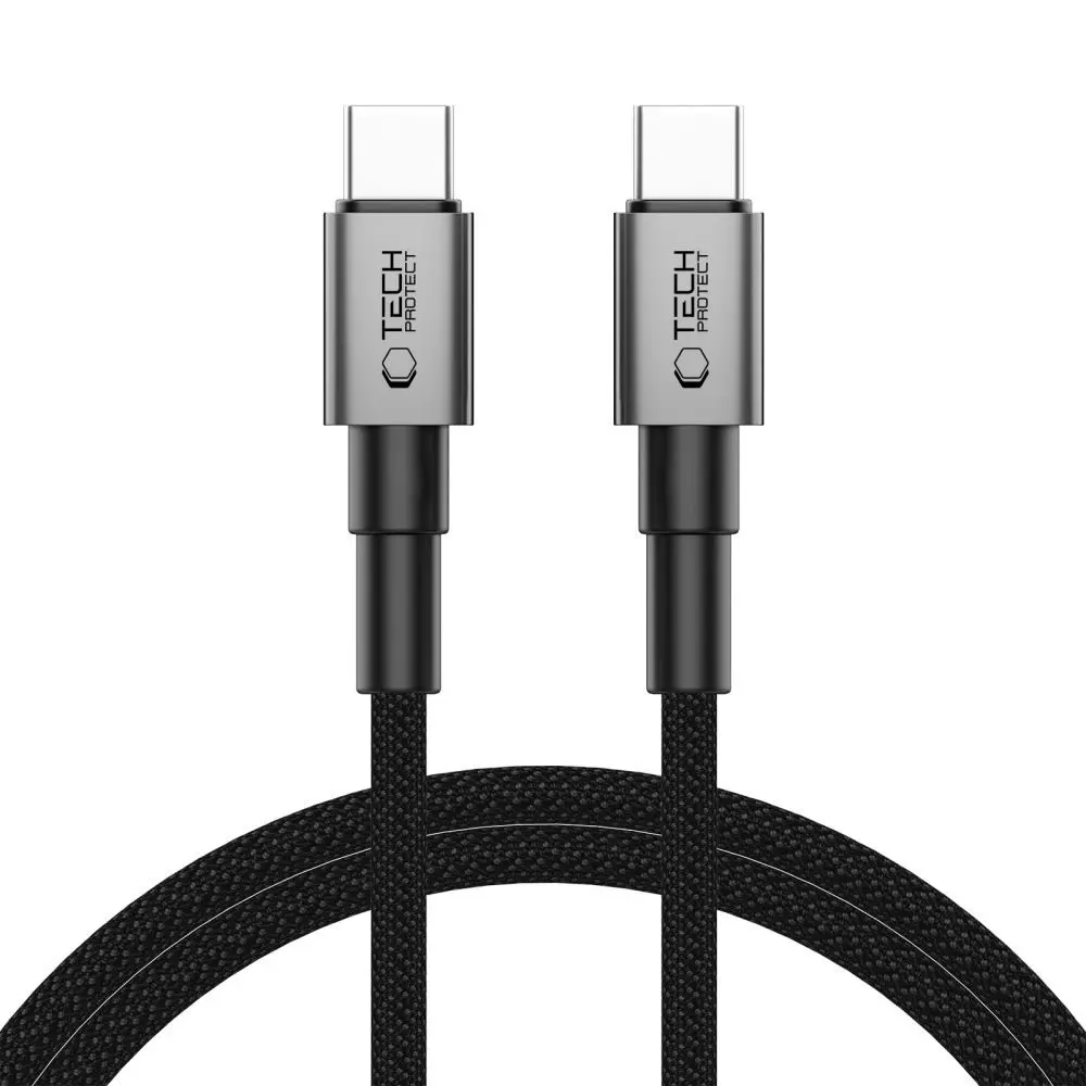 Tech-Protect UltraBoost DNA kabel USB-C, PD100W/5A, 1m, šedý