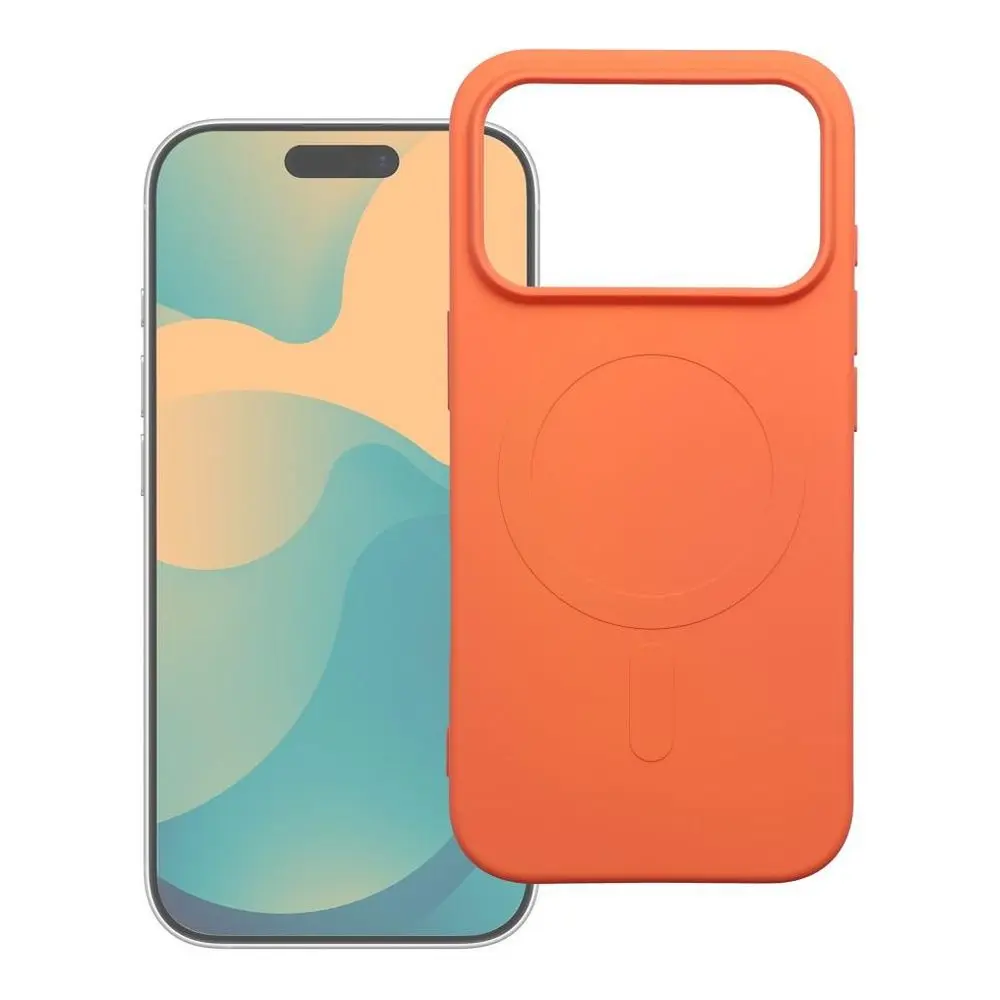 Obal Silicone Mag Cover, iPhone 17 Pro Max / 18 Pro Max, oranžový