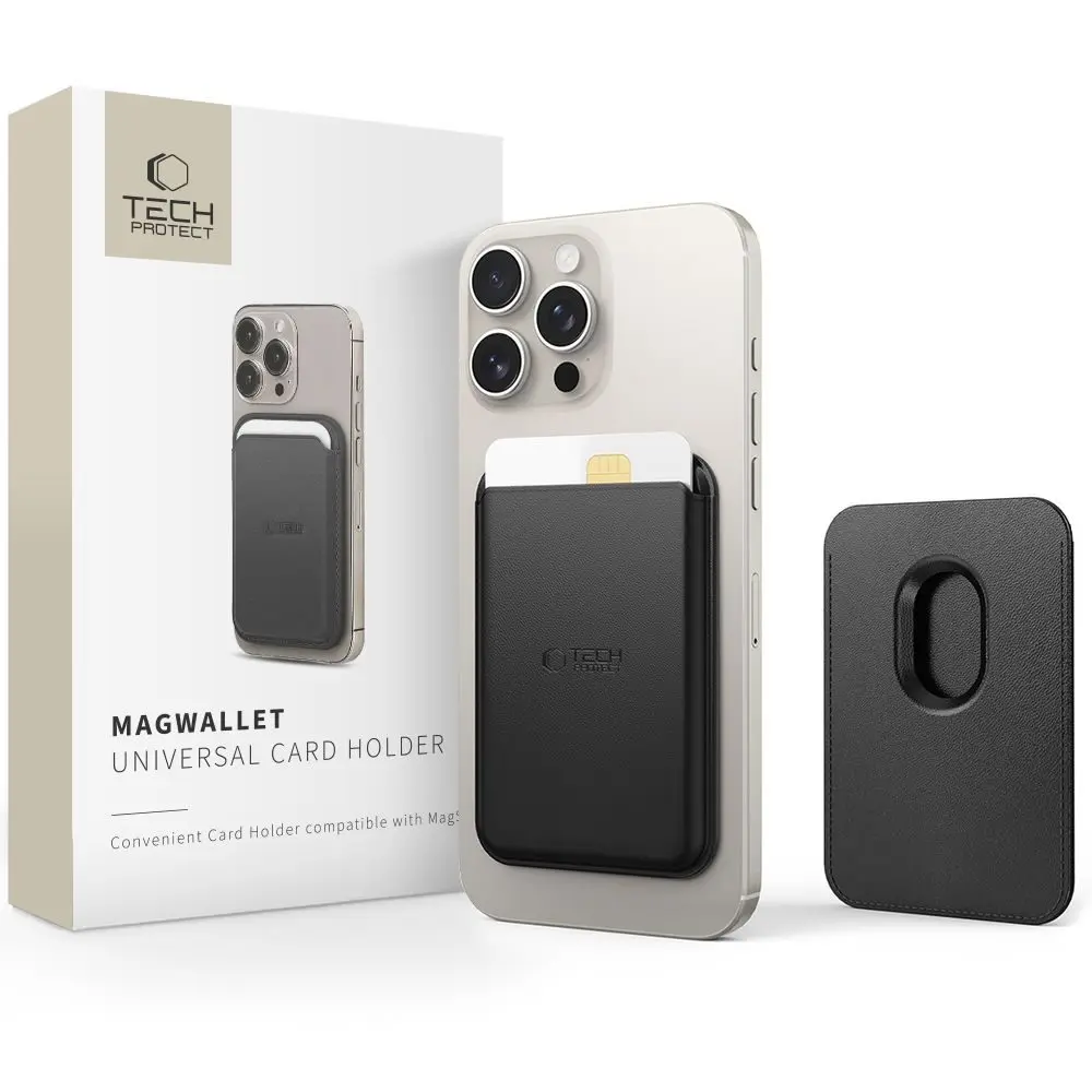 Tech-Protect MagWallet Magsafe Univerzální magnetický držák karet, černý