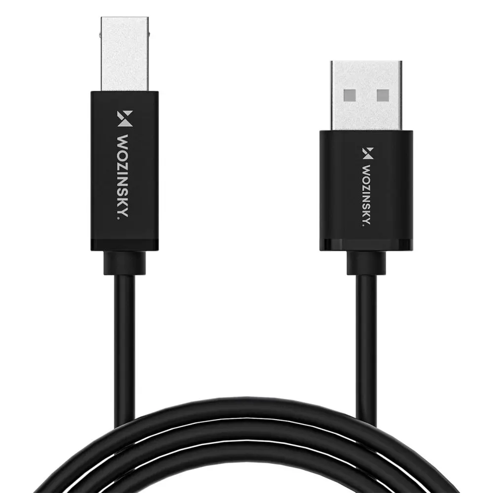Wozinsky WKDDY3S kabel USB-B – USB-A, 2 m, černý