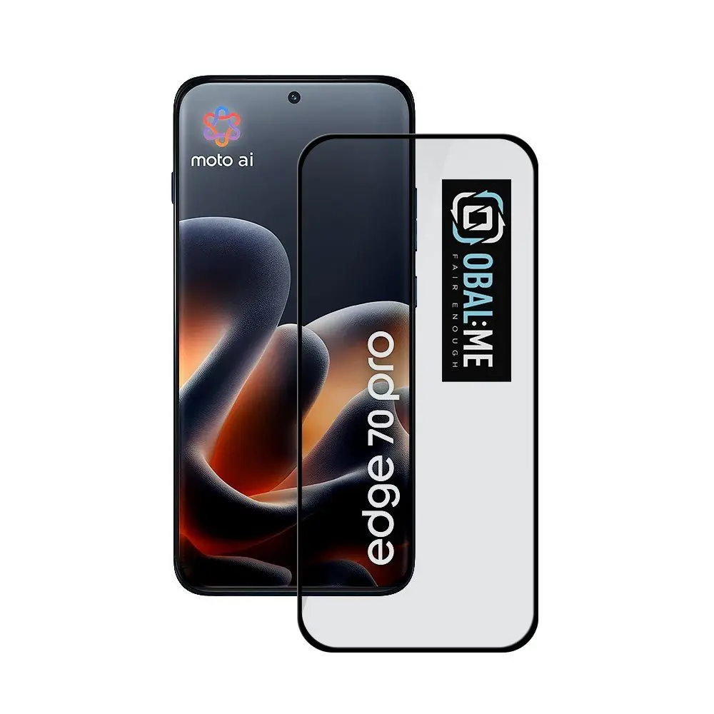 OBAL:ME 5D Tvrzené Sklo pro Motorola Edge 70 Pro, černé