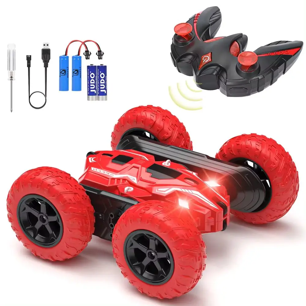 Voltenick Double-Sided Stunt RC auto na dálkové ovládání, červené