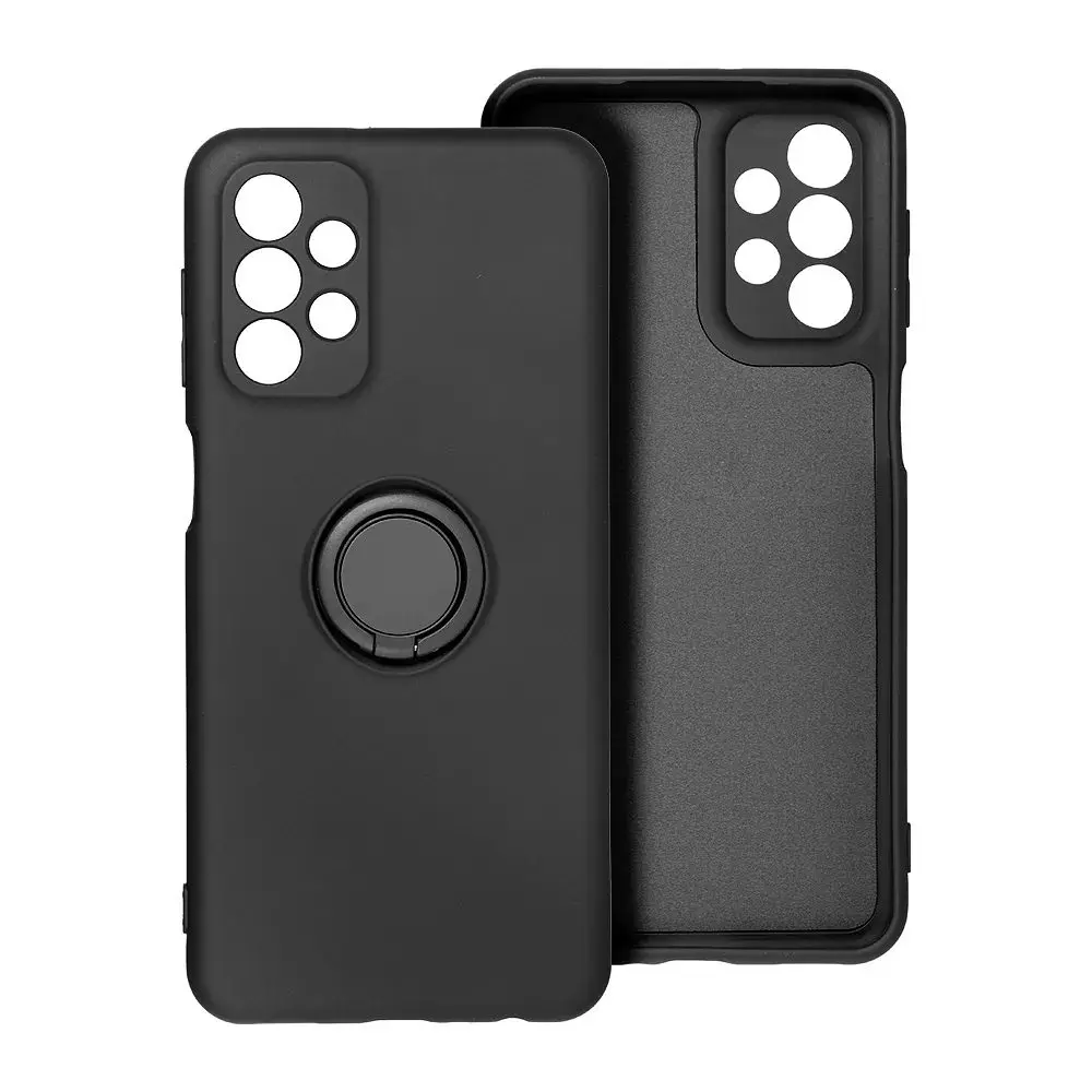 Silicone Ring obal, Samsung Galaxy A36 5G, černý