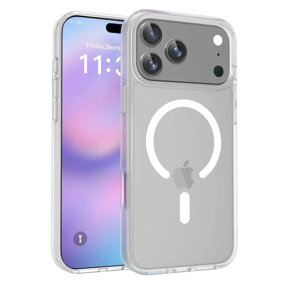 JP MagFit Colour MagSafe obal s N52 magnetem, iPhone 17 Pro Max, bílý