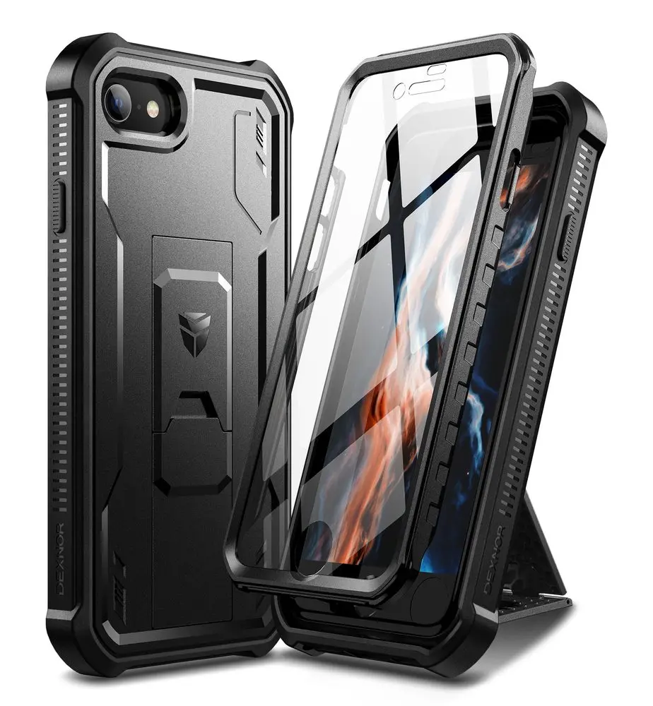 Dexnor 360 Kickstand obal iPhone 7 / 8 / SE 2020 / 2022, černý