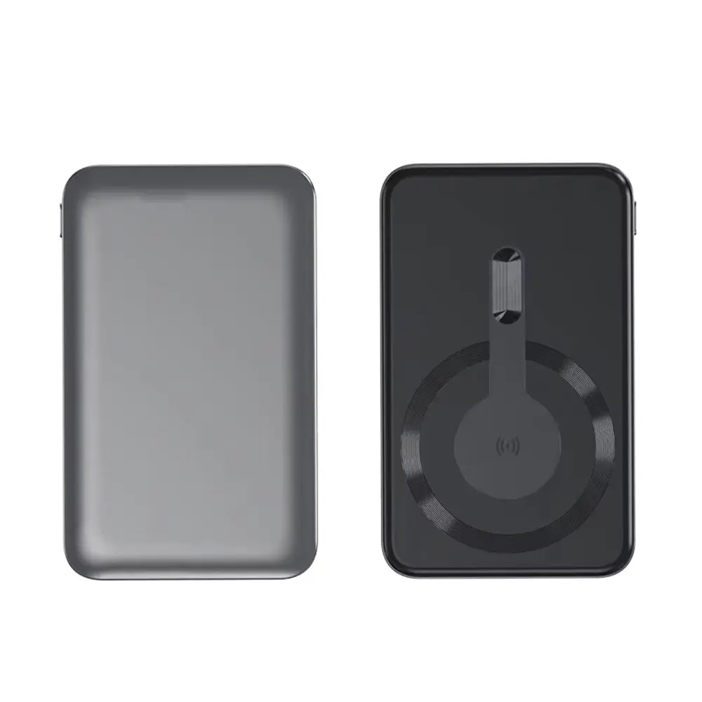Metal Mini Magsafe bezdrátová Powerbanka, 5000mAh, Quick Charge, PD15W, šedá