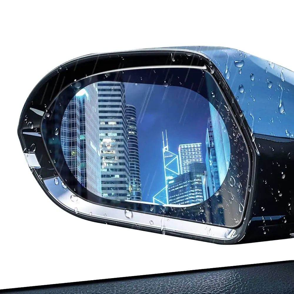 Techsuit - Rainproof Film (2 pack) - pro Car Rear-View Mirror, 95 x 135mm - Transparent
