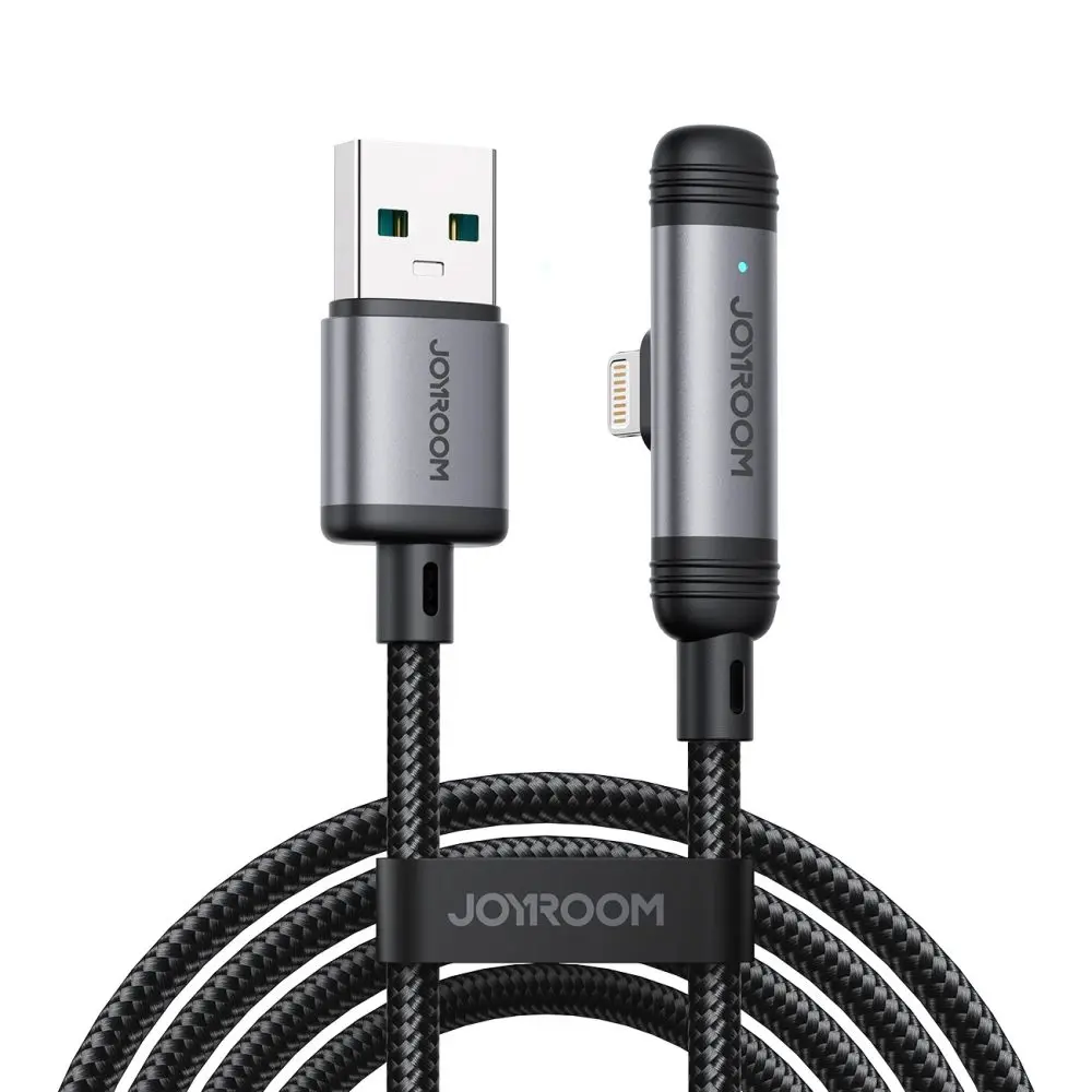 Joyroom S-A56 EnjoyX Series 90° kabel USB-A - Lightning, 3A, 1,2 m, černý