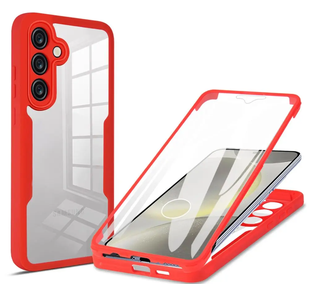 JP Defense colorful obal, Samsung Galaxy A57 5G, červený