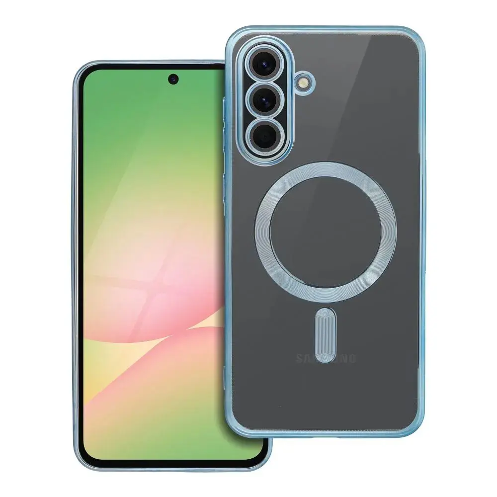 Forcell Case for Samsung A56 Electro Mag Cover compatible with MagSafe blue 299835