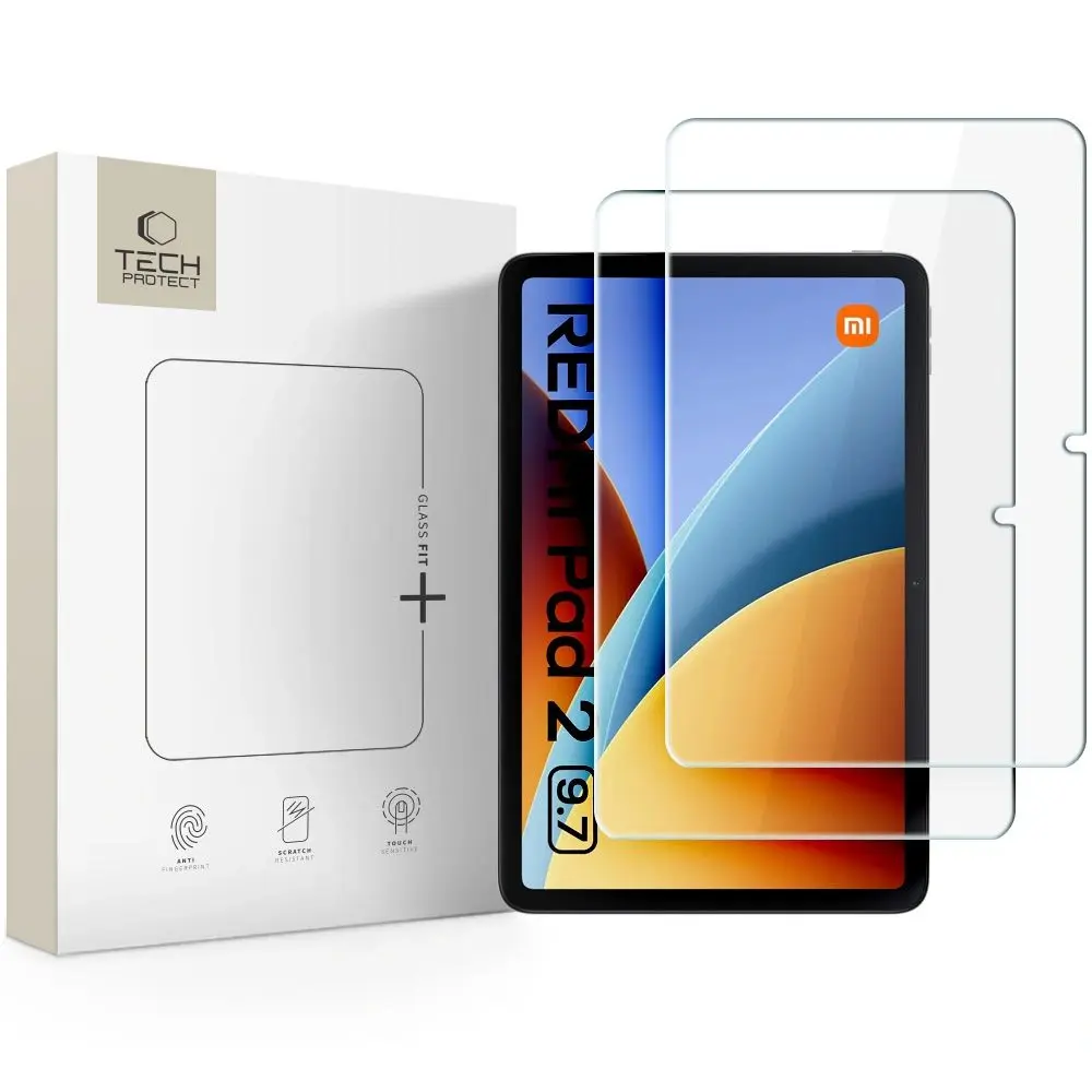 Tech-Protect Tvrzené sklo Glass Fit+, Xiaomi Redmi Pad 2 9.7, 2 kusy