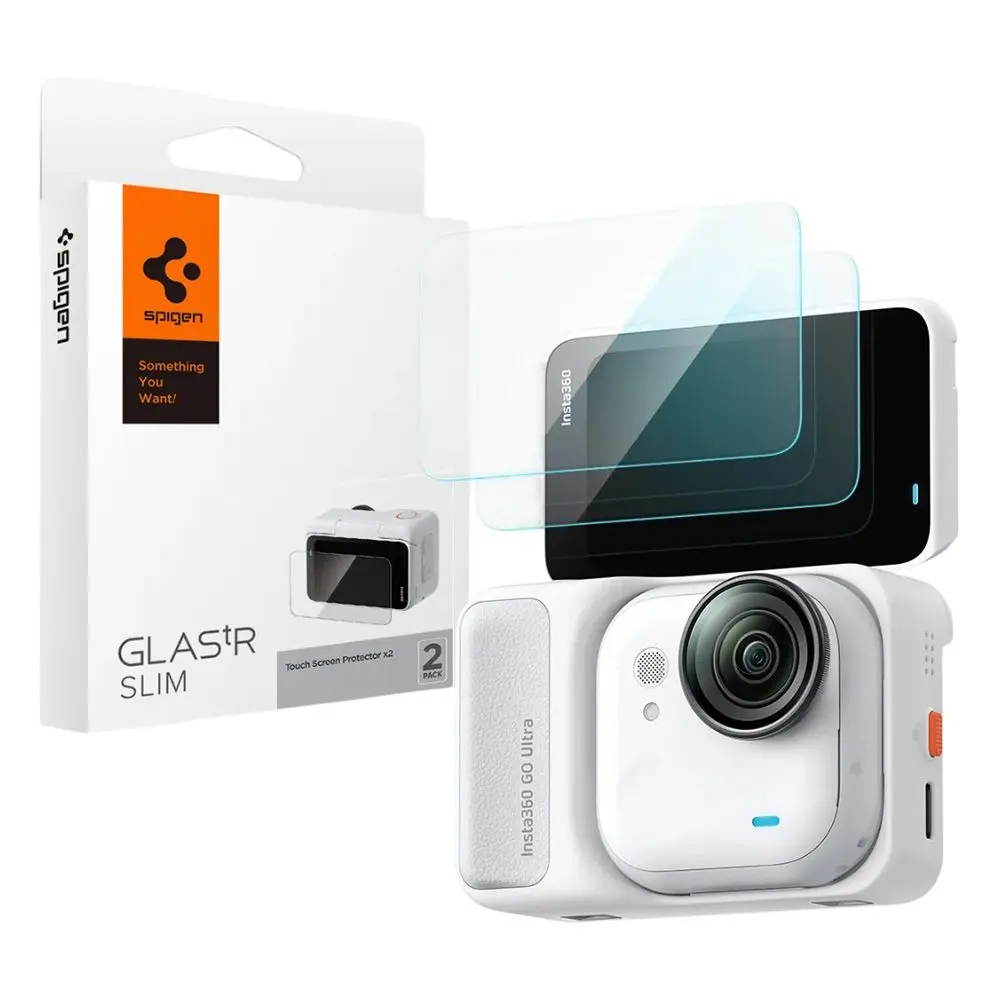 Spigen Glas.tR Slim, 2 kusy, zadní ochranné sklo, Insta360 Go Ultra