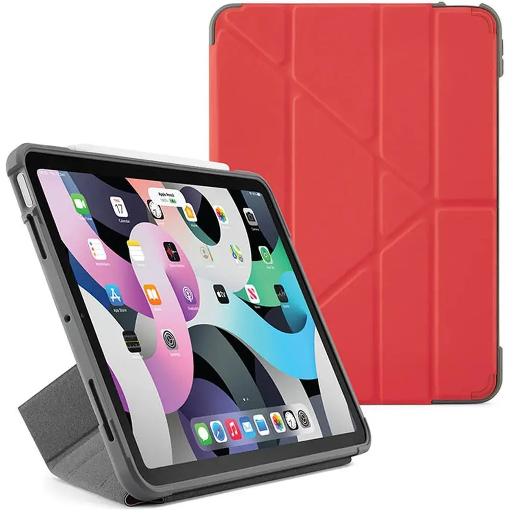 Pipetto Origami Shield, Apple iPad Air 10,9“ (2020/2022) / iPad Air 11" (2024 / 2025 / 2026), červené