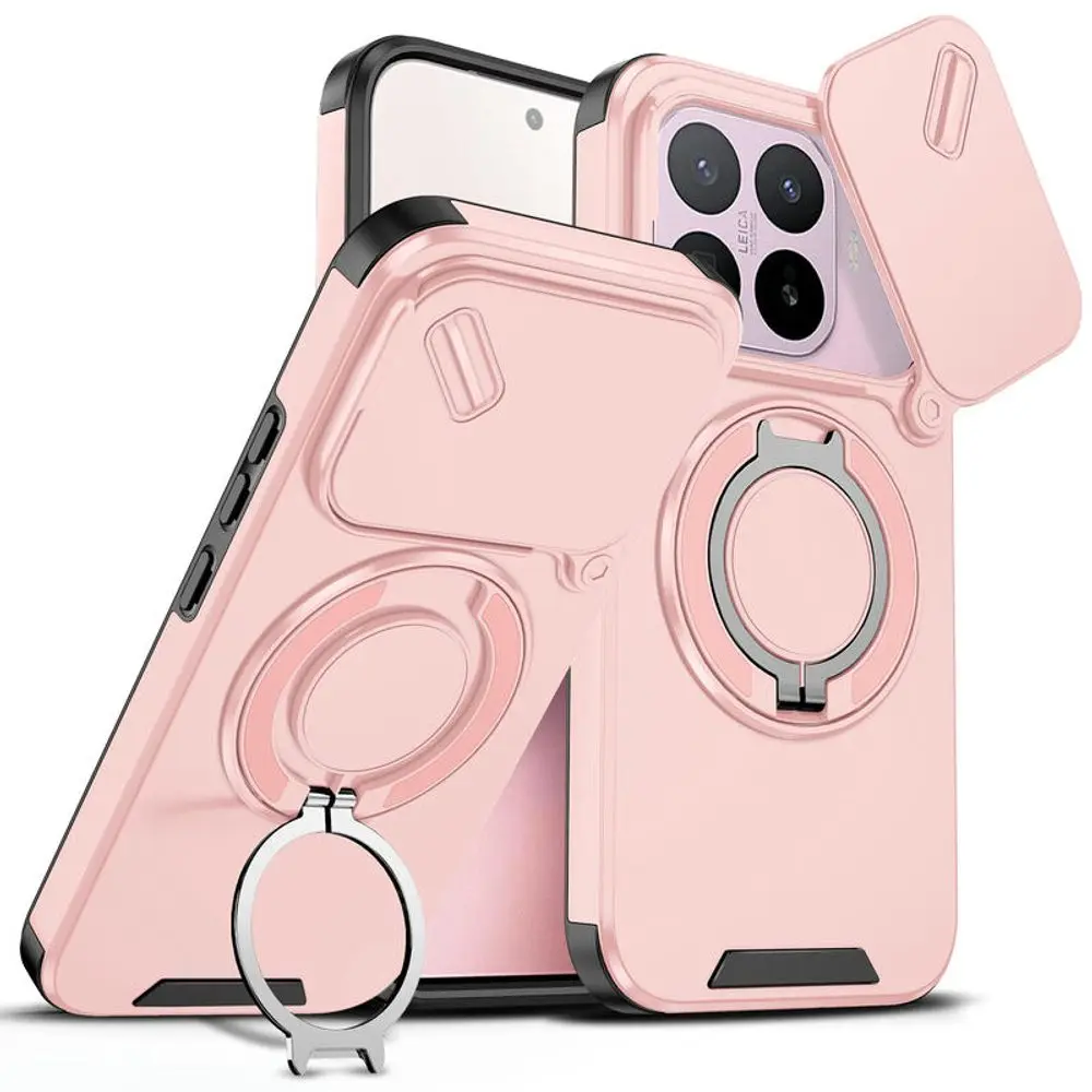 Camslide Stand obal, Xiaomi 17T, růžový