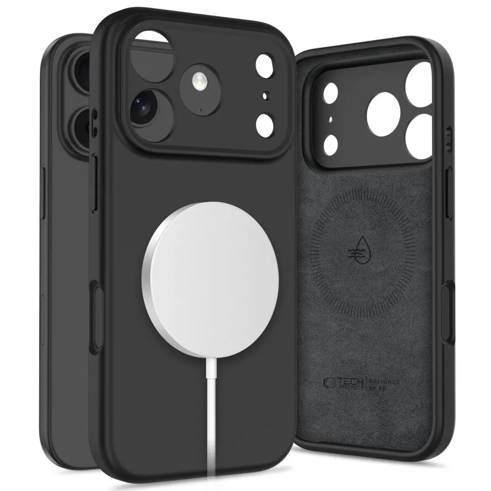 Tech-Protect Silicone MagSafe, iPhone 17 Pro, černý