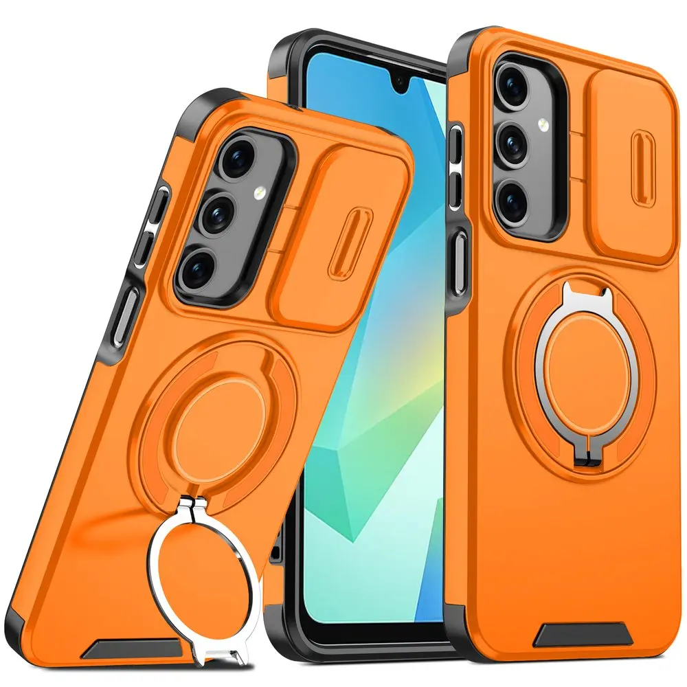 Camslide Stand obal, Samsung Galaxy A16, oranžový