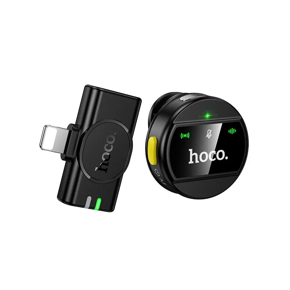 Hoco L21 Bezdrátový mikrofon Lightning, černý