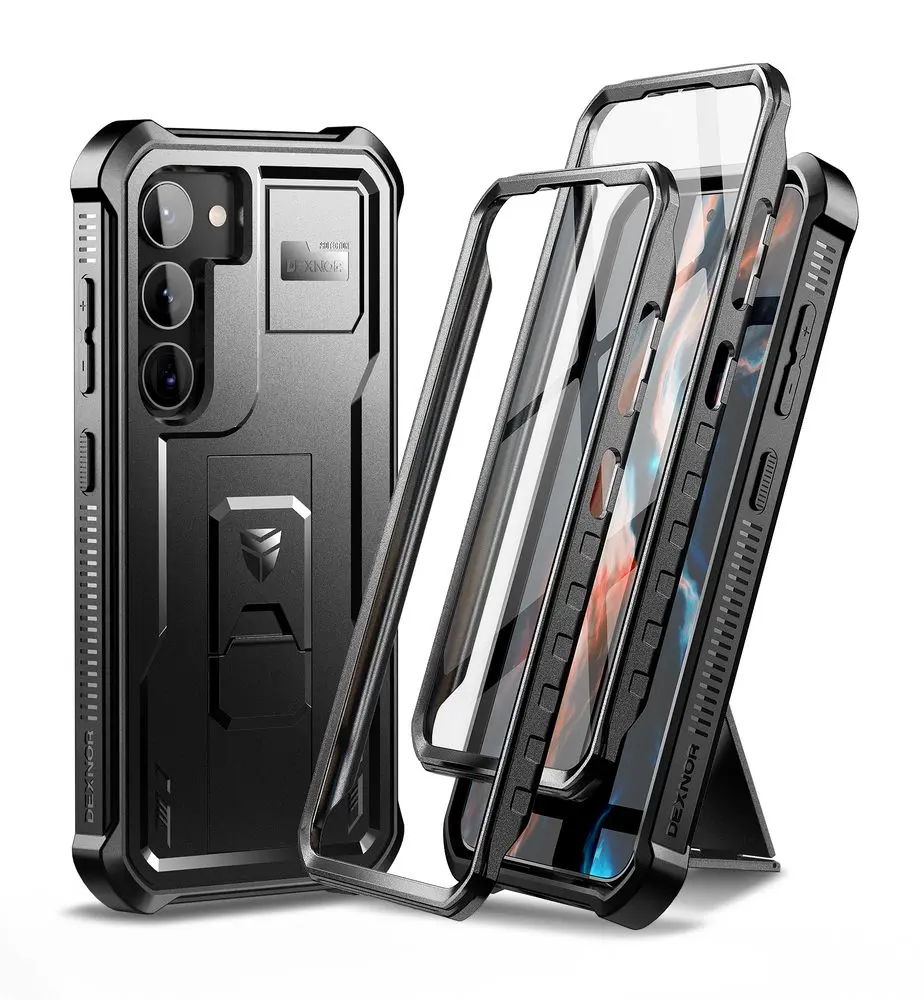 Dexnor 360 Kickstand obal Samsung Galaxy S23 Plus, černý