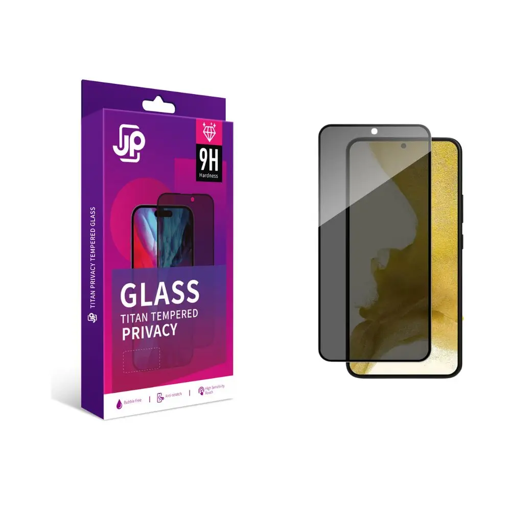 JP Titan Privacy extra odolné tvrzené sklo, Samsung Galaxy S23 Plus, černé