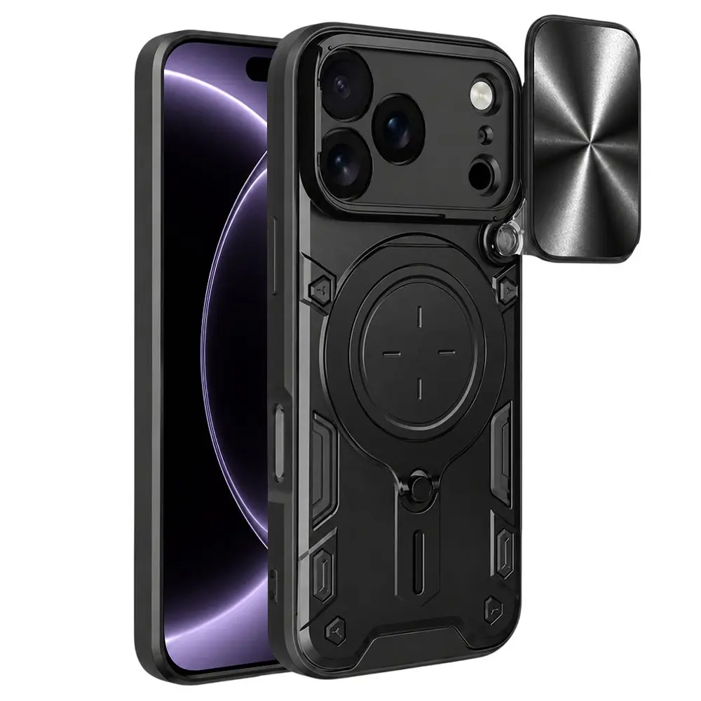 Techsuit - CamGuard Pro kryt na iPhone 18 Pro / iPhone 17 Pro - černý