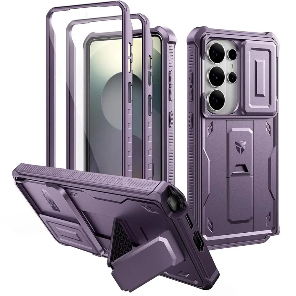 Dexnor 360 Kickstand Camprotector obal Samsung Galaxy S26 Ultra, fialový