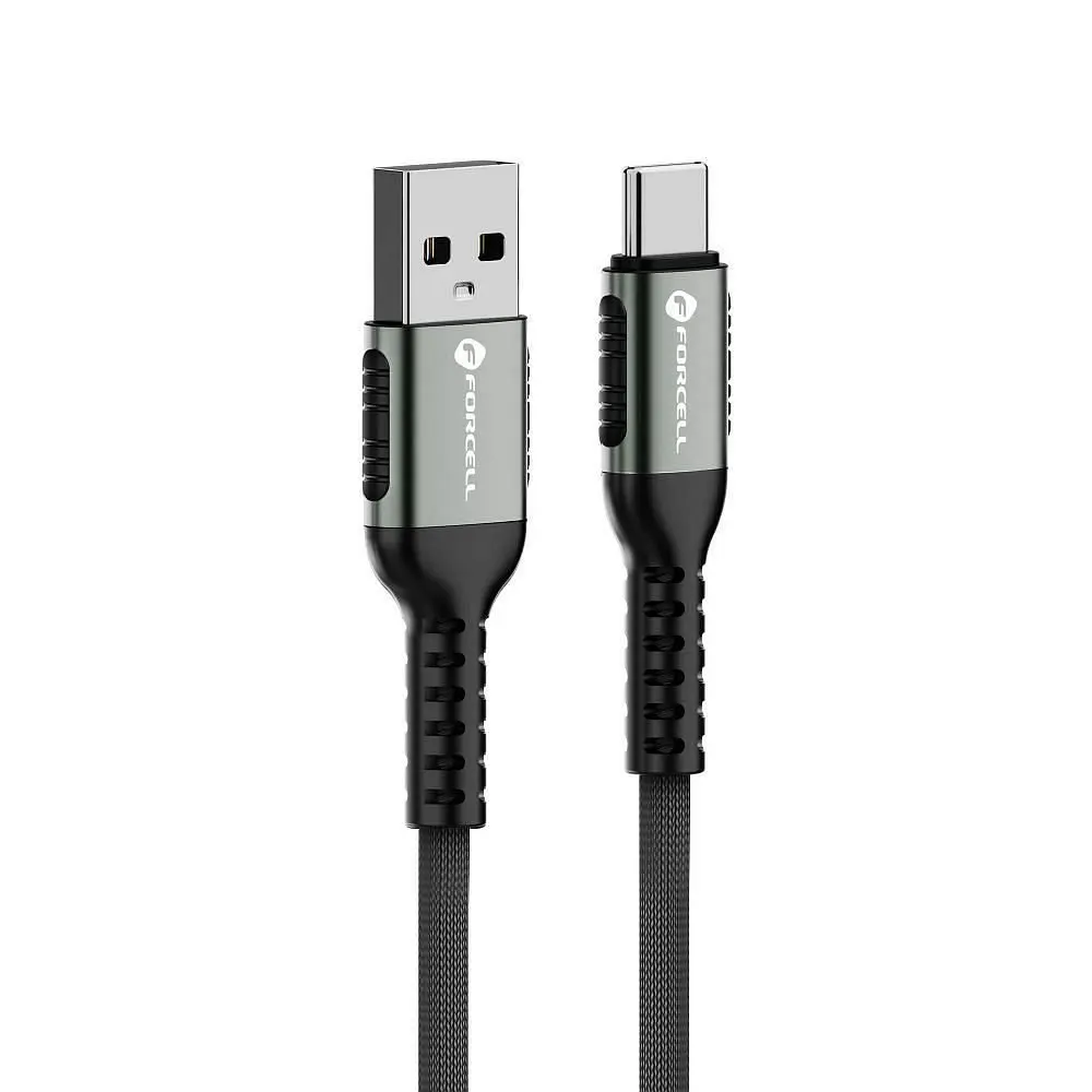 Forcell F-Energy kabel USB A - USB-C, QC4.0, 3A, 66W, 0,5 m, černý