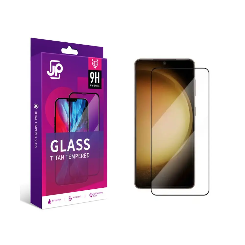 JP Titan extra odolné tvrzené sklo, Samsung Galaxy S24 FE, černé
