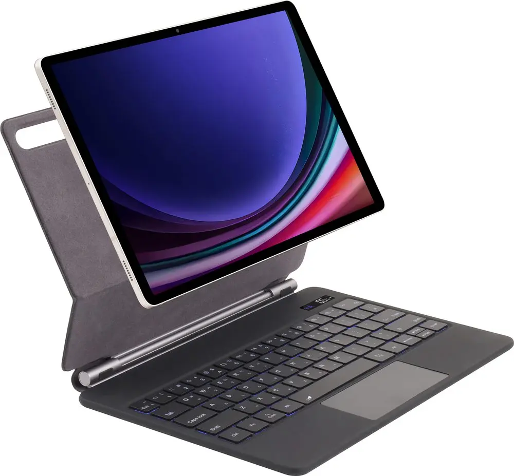 JP Magnetic Keyboard pouzdro na tablet s displejem, Samsung Galaxy Tab S7+ / S8+ / S9+ / S10+ / S7 FE / S9 FE+, černé