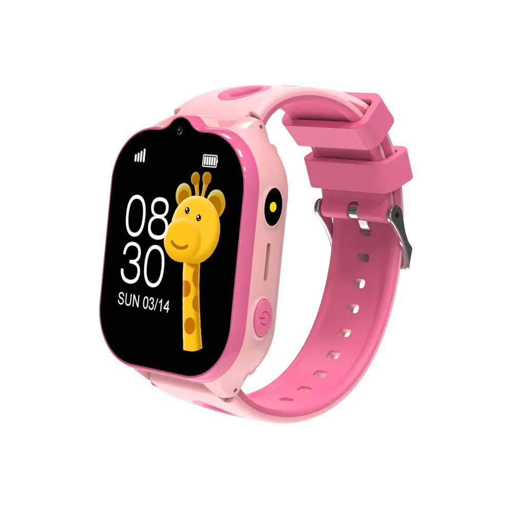 Dětské chytré hodinky LT52E 4G Video Call s GPS, Wi-Fi a SOS funkcí, 950 mAh, růžové