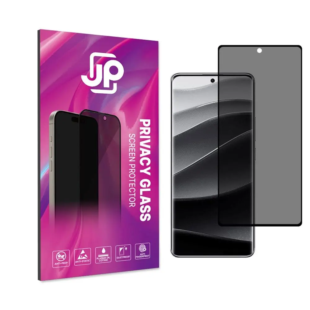 JP Privacy Tvrzené sklo, Xiaomi Redmi Note 14 Pro Plus 5G, černé