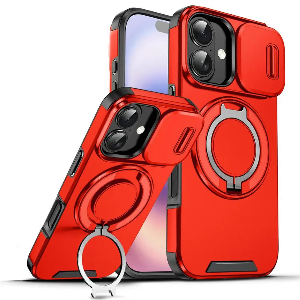 Camslide Stand obal, iPhone 17, červený