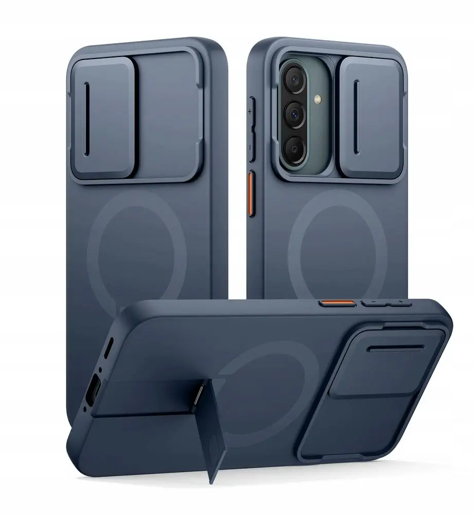 Suritch MagSafe Kickstand Camprotector obal Samsung Galaxy A37 / A36, modrý