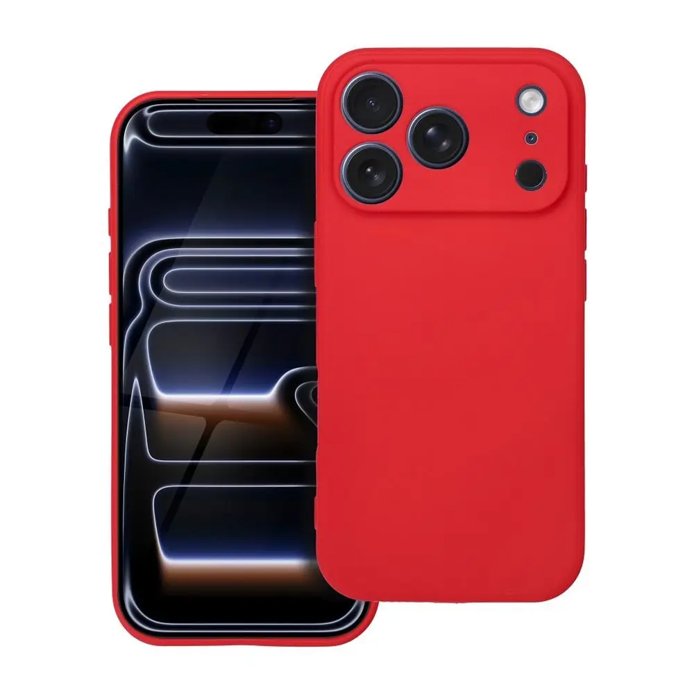Forcell soft iPhone 17 Pro červený