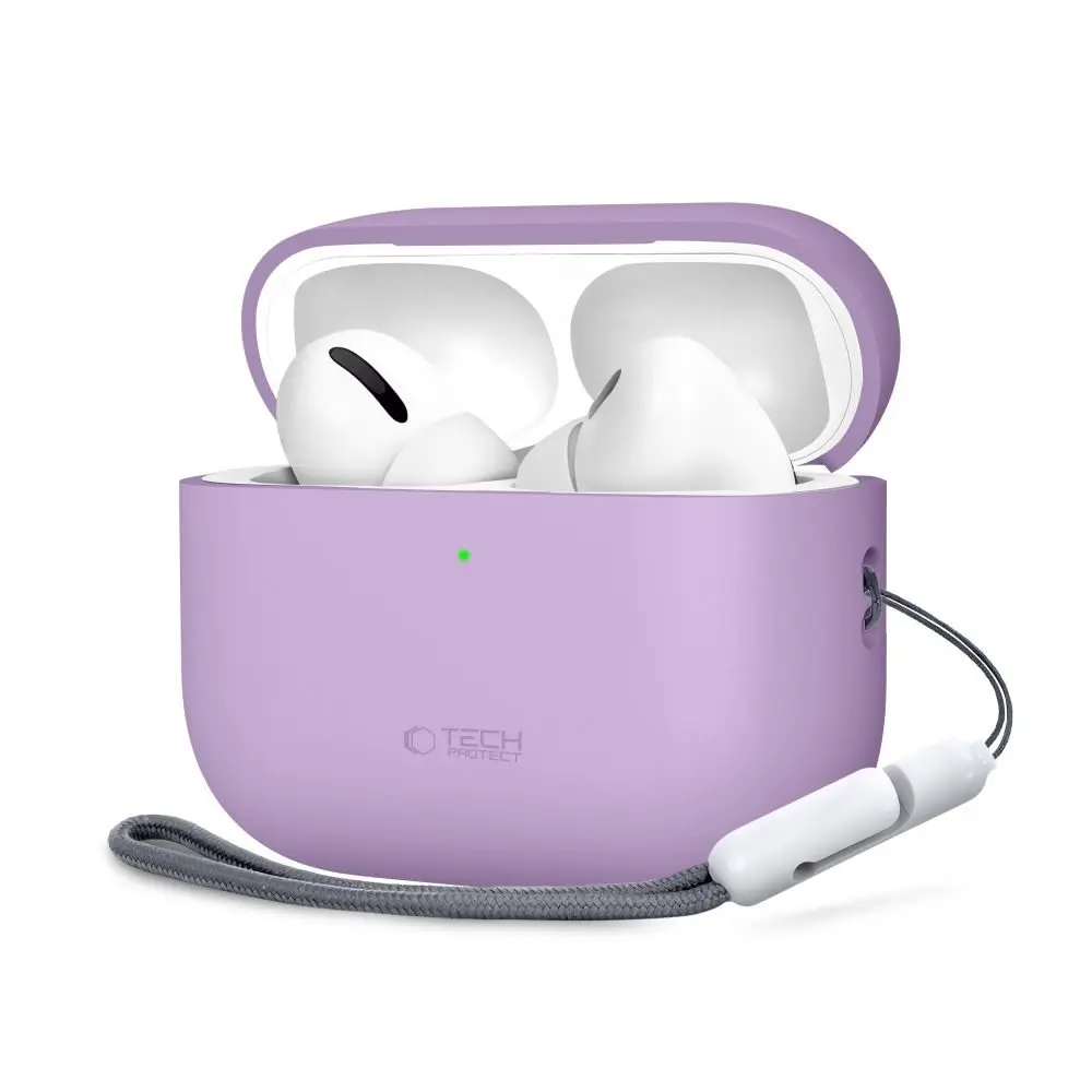 Tech-Protect Silikonové pouzdro, Apple AirPods Pro 3, fialové