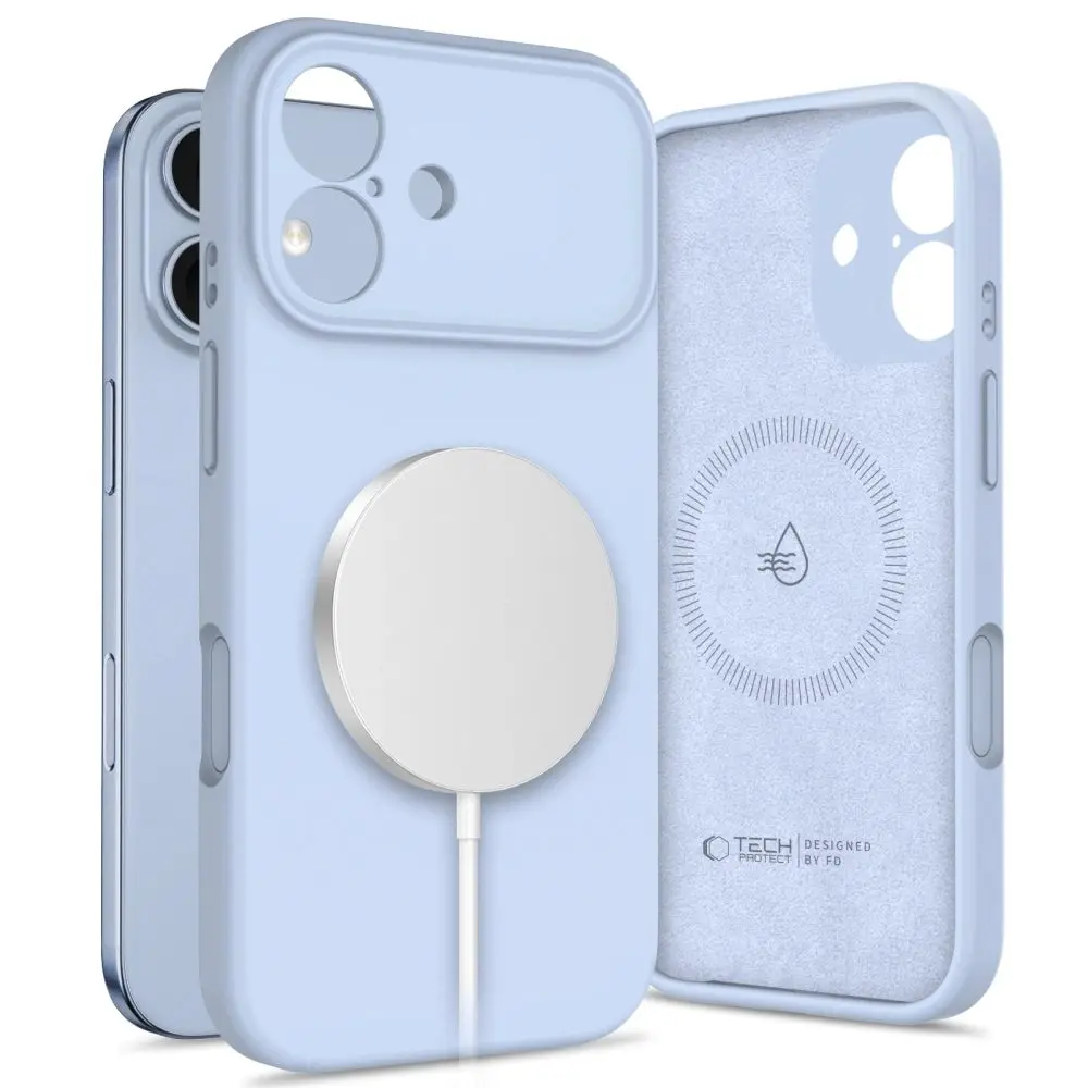Tech-Protect Silicone MagSafe, iPhone 17, modrý