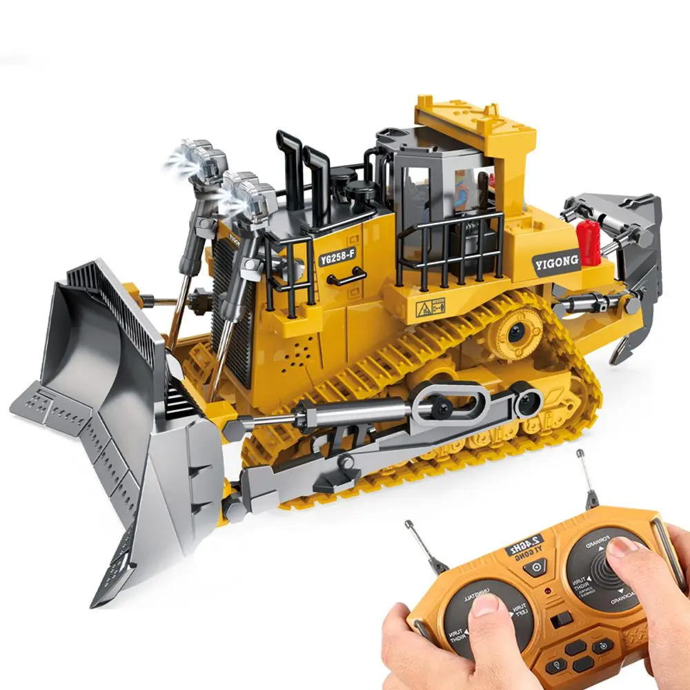 RC Buldozer 1:24 2.4GHz stavební stroj s kovovou lžící