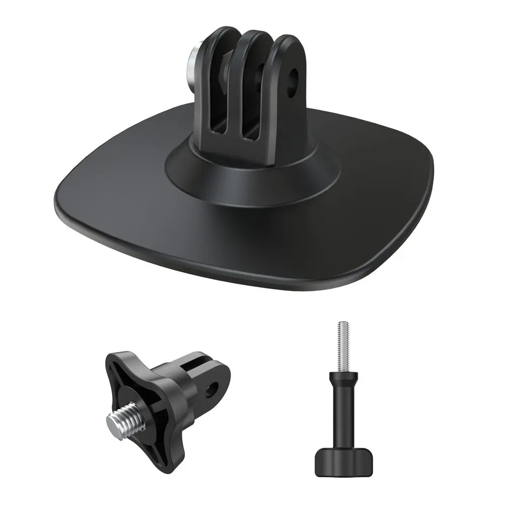 Flexible Helmet Mount – Lepicí zakřivená základna pro akční kamery (6,5 × 6,5 cm)