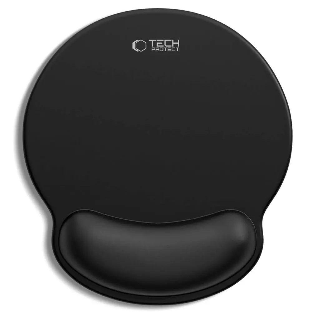 Tech-Protect A200 Podložka pod myš s gelovou opěrkou zápěstí 25 × 22,5 cm, černá