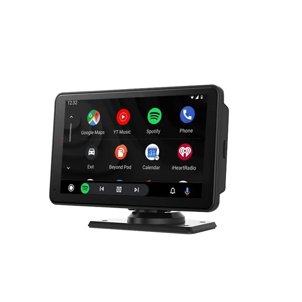 7" CarPlay displej do auta s bezdrátovým CarPlay a Android Auto, 2K autokamerou a zadní kamerou