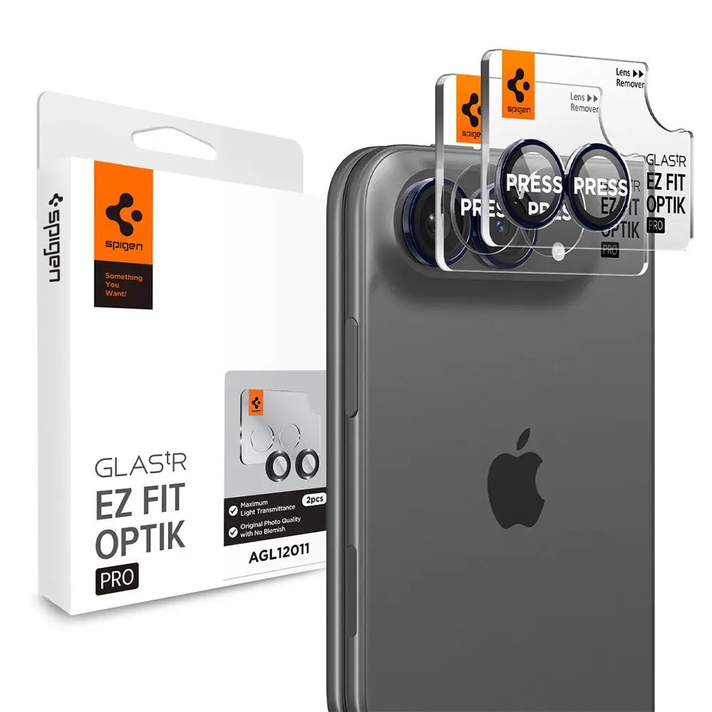 Spigen - Optik.tr EZ Fit Pro Camera Glass ochranné sklo na fotoaparát 2 ks pro iPhone Duo - noční obloha