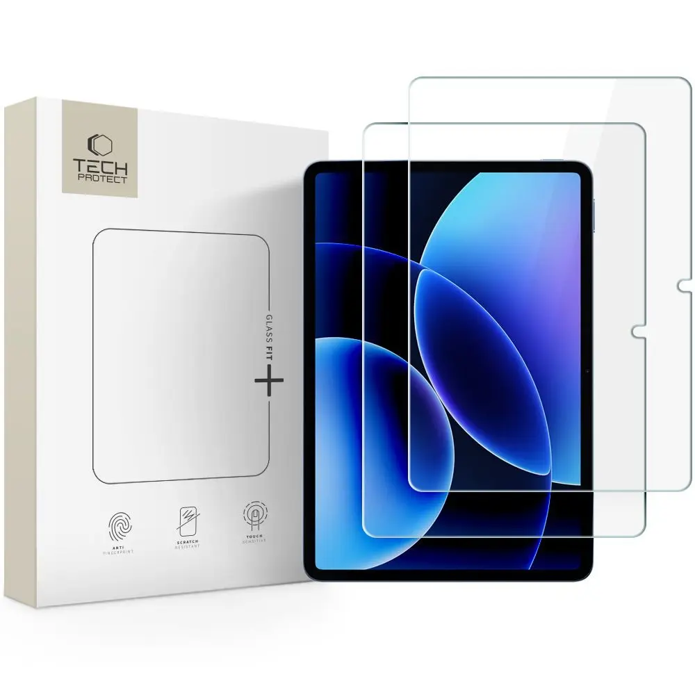 Tech-Protect Tvrzené sklo Glass Fit+, Xiaomi Pad 7 / 7 Pro / 8 / 8 Pro 11.2, 2 kusy